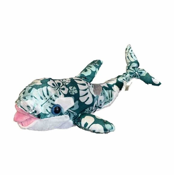 Ideal Toys Direct Dolphin Plush Green Marine Sea Stuffed Animal Soft Toy 12” - Picture 1 of 8